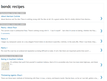 Tablet Screenshot of bondcrecipes.blogspot.com