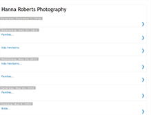 Tablet Screenshot of hannarobertsphotography.blogspot.com
