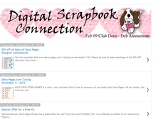 Tablet Screenshot of digitalscrapbookconnection.blogspot.com