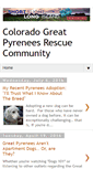 Mobile Screenshot of coloradogreatpyreneesrescue.blogspot.com