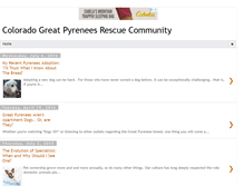 Tablet Screenshot of coloradogreatpyreneesrescue.blogspot.com