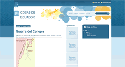 Desktop Screenshot of cosasdeecuador.blogspot.com