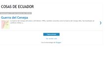 Tablet Screenshot of cosasdeecuador.blogspot.com