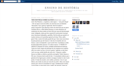 Desktop Screenshot of ensinodehistoriacolegiocataguases.blogspot.com