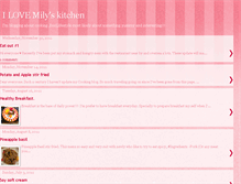 Tablet Screenshot of ilovemilyskitchen.blogspot.com