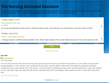 Tablet Screenshot of nursingassistantassistant.blogspot.com