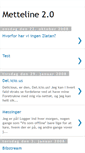 Mobile Screenshot of metteline2komma0.blogspot.com