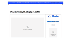 Desktop Screenshot of djfreddy05.blogspot.com