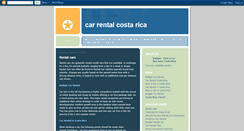 Desktop Screenshot of car-rental-costa-rica.blogspot.com