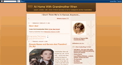 Desktop Screenshot of grandmotherwren.blogspot.com