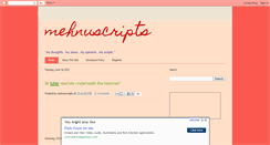 Desktop Screenshot of mehnuscripts.blogspot.com