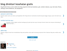 Tablet Screenshot of kesehatandirektori.blogspot.com