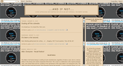 Desktop Screenshot of and-if-not.blogspot.com