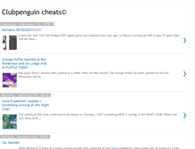 Tablet Screenshot of clubpenguin101cheats.blogspot.com