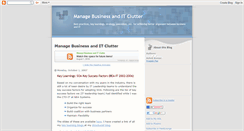 Desktop Screenshot of manageinformationclutter.blogspot.com