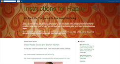 Desktop Screenshot of instructionsforhappy.blogspot.com