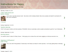 Tablet Screenshot of instructionsforhappy.blogspot.com