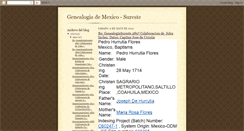 Desktop Screenshot of genealogiaorgmxsureste.blogspot.com