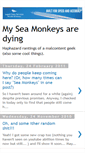 Mobile Screenshot of myseamonkeysaredying.blogspot.com