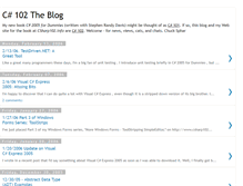 Tablet Screenshot of csharp102.blogspot.com
