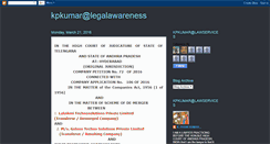 Desktop Screenshot of kpkumarlegalawareness.blogspot.com