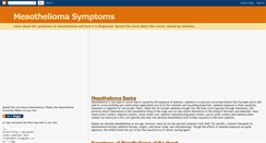 Desktop Screenshot of mesothelioma-symptoms-and-treatment.blogspot.com