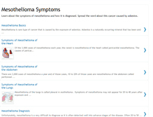 Tablet Screenshot of mesothelioma-symptoms-and-treatment.blogspot.com