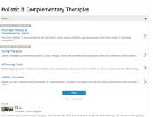 Tablet Screenshot of holisticandcomplementarytherapies.blogspot.com