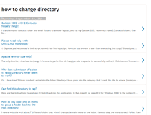 Tablet Screenshot of howtochangedirectory.blogspot.com