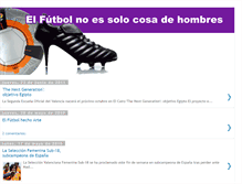 Tablet Screenshot of futbolnoessolocosadehombres.blogspot.com