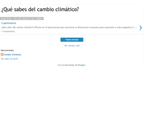 Tablet Screenshot of cambioclimaticoquiz.blogspot.com