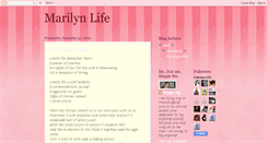 Desktop Screenshot of marilynluv.blogspot.com