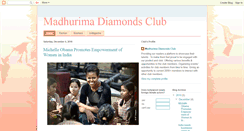 Desktop Screenshot of madhurimadiamonds.blogspot.com