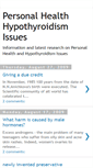 Mobile Screenshot of hypothyroidism-synthroid.blogspot.com