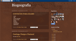 Desktop Screenshot of bio-geografia.blogspot.com