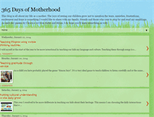 Tablet Screenshot of 365daysofmotherhood.blogspot.com