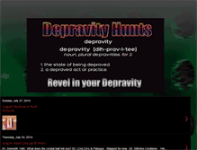 Tablet Screenshot of depravityhunts.blogspot.com