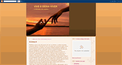 Desktop Screenshot of deixarviver.blogspot.com