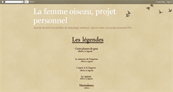 Desktop Screenshot of lafemmeoiseau.blogspot.com