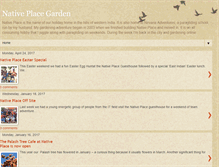 Tablet Screenshot of nativeplacegarden.blogspot.com