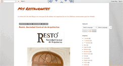 Desktop Screenshot of misrestaurants.blogspot.com