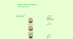 Desktop Screenshot of keroppiland.blogspot.com