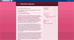 Desktop Screenshot of movemberexposed.blogspot.com