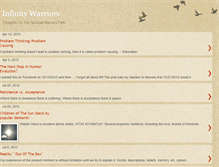 Tablet Screenshot of infinitywarriors.blogspot.com