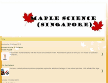 Tablet Screenshot of maplescience.blogspot.com