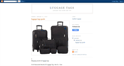 Desktop Screenshot of luggagetag-s.blogspot.com