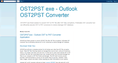 Desktop Screenshot of ost2pst-exe.blogspot.com