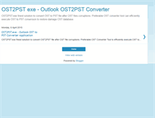 Tablet Screenshot of ost2pst-exe.blogspot.com