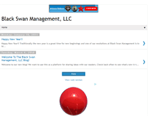 Tablet Screenshot of blackswanmanagementllc.blogspot.com