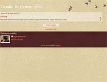 Tablet Screenshot of elheraldodehermenepolis.blogspot.com